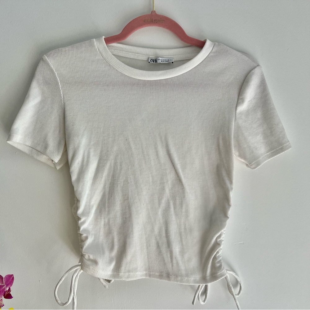 Zara Ribbed Crop Top - Picture 3 of 5